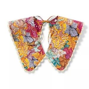 Kika Vargas for Target Anemone Floral Print Scallop Edge Collar M/L NWT